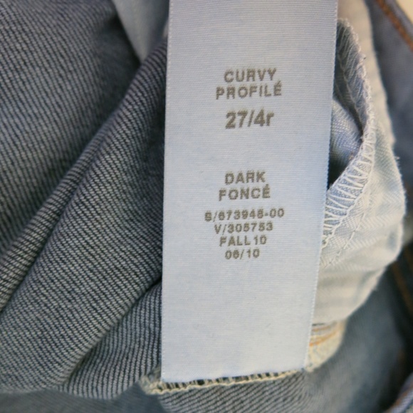 GAP 1969 Curvy Profile Dark Washed Denim Jeans - Picture 6 of 7